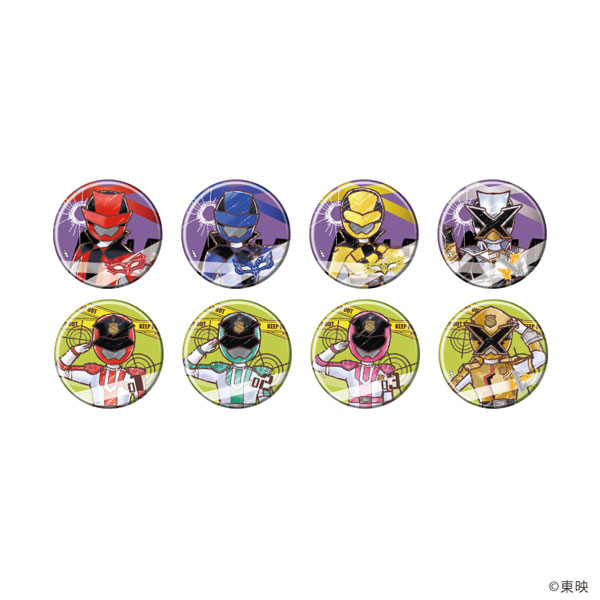 缶バッジ「快盗戦隊ルパンレンジャーVS警察戦隊パトレンジャー」01/グラフアートイラスト 8個入りBOX