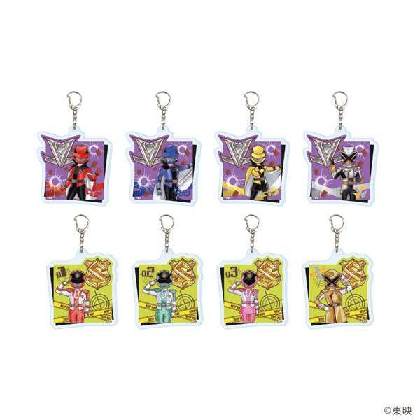 アクリルキーホルダー「快盗戦隊ルパンレンジャーVS警察戦隊パトレンジャー」01/グラフアートイラスト 8個入りBOX