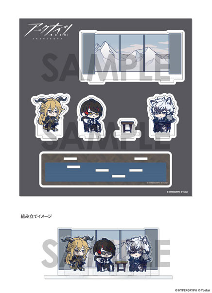 アークナイツ わちゃっと！ジオラマアクリルスタンド A.デーゲンブレヒャー＆ノーシス＆シルバーアッシュ[ソル・インターナショナル]《０４月予約》