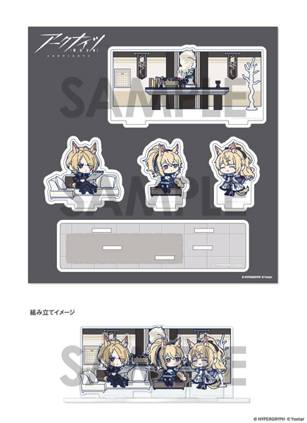 アークナイツ わちゃっと！ジオラマアクリルスタンド E.ムリナール＆ニアール＆ブレミシャイン[ソル・インターナショナル]《０４月予約》