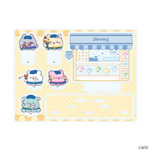 アクリルジオラマ「らぶいーず」01/集合デザイン クレープver.(描き下ろしイラスト)[A3]《０３月予約》