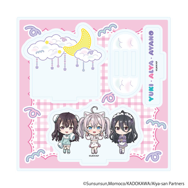 アクリルスタンドプレート「時々ボソッとロシア語でデレる隣のアーリャさん」アーリャ＆有希＆綾乃 ゆめかわ(ミニキャライラスト)[A3]《０３月予約》