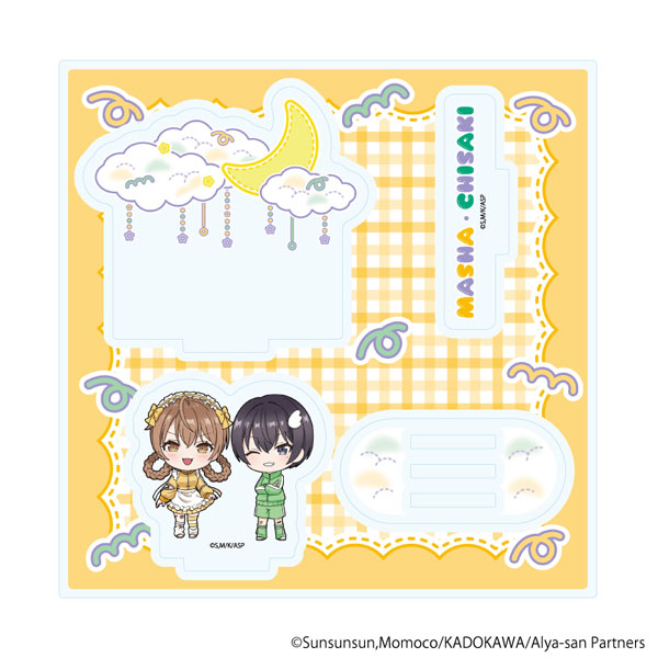 アクリルスタンドプレート「時々ボソッとロシア語でデレる隣のアーリャさん」11/マーシャ＆茅咲 ゆめかわver.(ミニキャライラスト)[A3]《０３月予約》