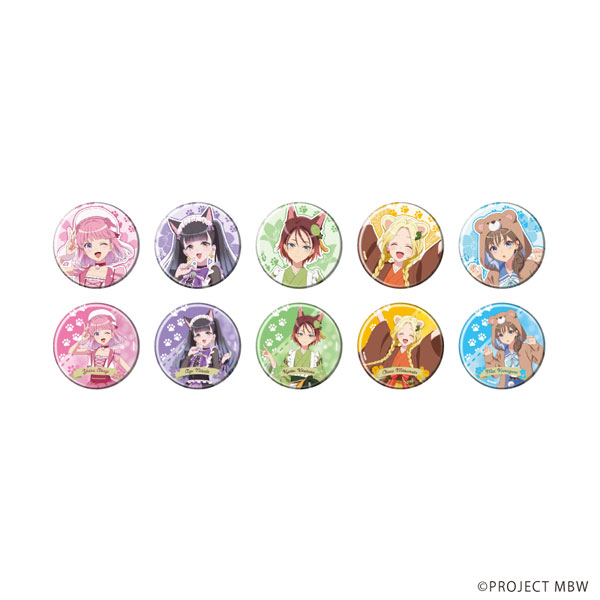 缶バッジ「前橋ウィッチーズ」04/動物ver. 描き下ろしイラスト 10個