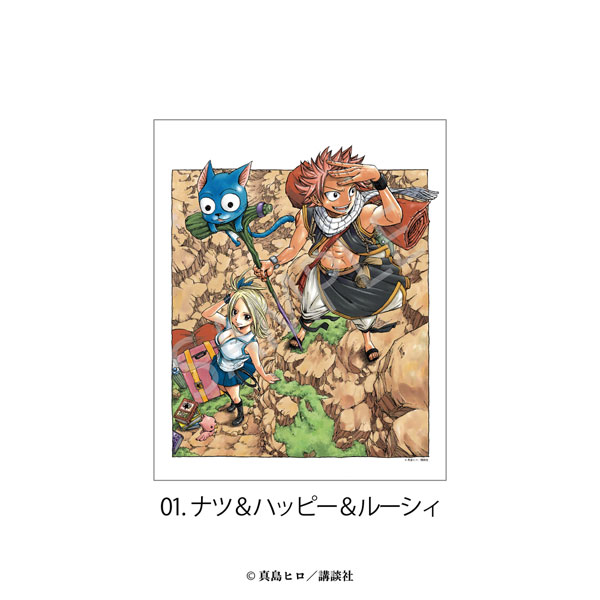 FAIRY TAIL キャンバスボード 01.ナツ＆ハッピー＆ルーシィ[MAW]《03