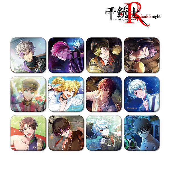 千銃士：Rhodoknight トレーディングカードイラストスクエア缶バッジ ver.A 12個入りBOX[アルマビアンカ]《０４月予約》