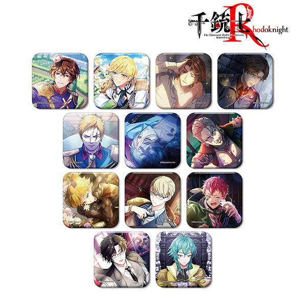 千銃士：Rhodoknight トレーディングカードイラストスクエア缶バッジ ver.B 12個入りBOX[アルマビアンカ]《０４月予約》