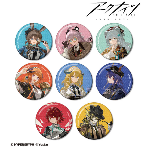 アークナイツ 探偵ver. トレーディンググリッター缶バッジ 8個入りBOX