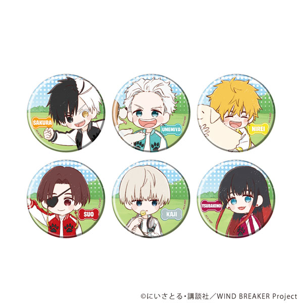 缶バッジ「TVアニメ『WIND BREAKER』」07/犬ver.(グラフアートイラスト) 6個入りBOX
