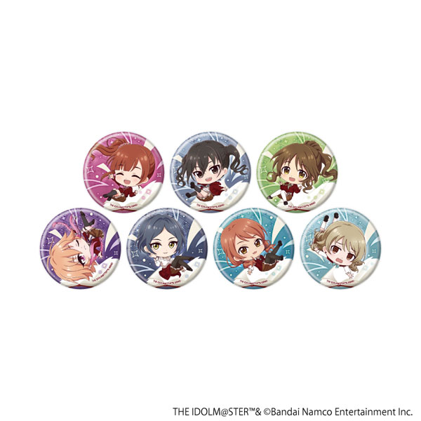 缶バッジ「アイドルマスター シンデレラガールズ」16/BookWorld！ver.(ミニキャライラスト) 7個入りBOX