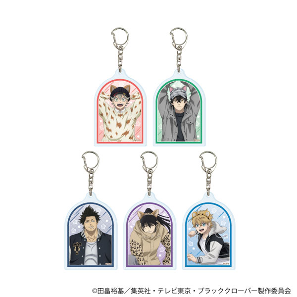 アクリルキーホルダー「ブラッククローバー」05/ケモミミカチューシャver.(描き下ろしイラスト) 5個入りBOX