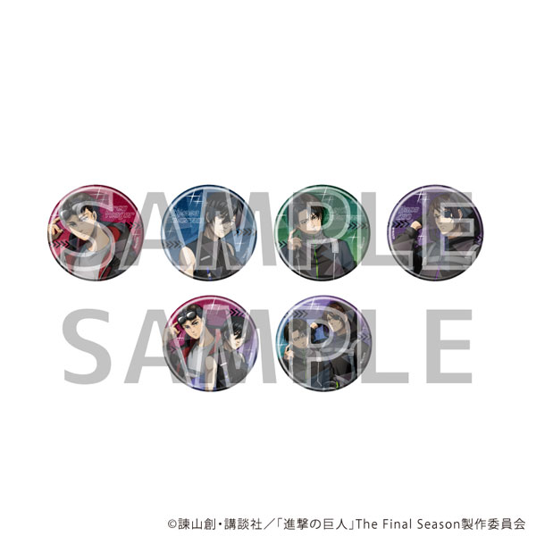 ホログラム缶バッジ(57mm)「TVアニメ『進撃の巨人』The Final Season」01/サイバーパンクver.(描き下ろしイラスト) 6個入りBOX