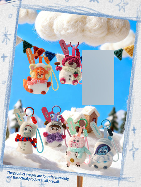 BLINDBOX ピクサー・冬の雪小屋 ぬいぐるみスマホストラップ 6個入り