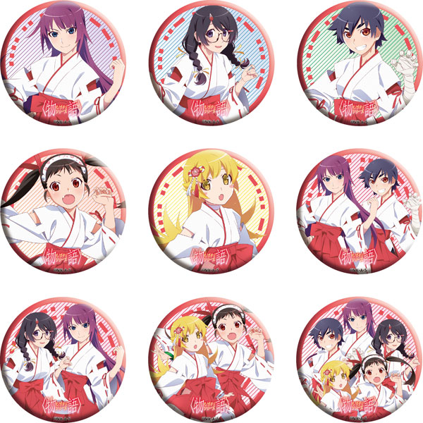 物語シリーズ トレーディング 缶バッジ 9個入りBOX