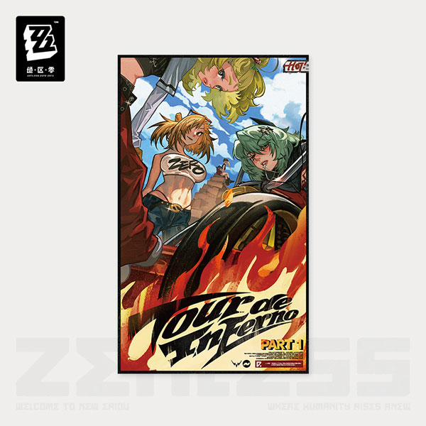 レア B2大 ポスター　SHEN SOLAIRO ゼンレスゾーンゼロ RandomPlayビデオ ポスター ツール・ド