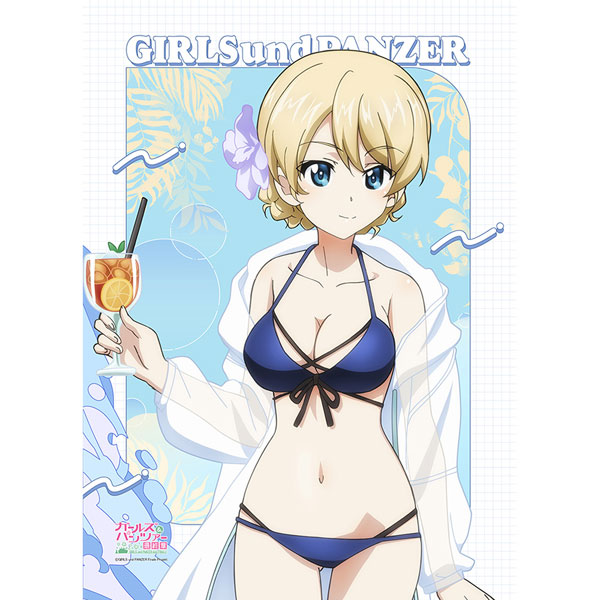 【中古】タペストリー ダージリン オリジナルタペストリー 「ガールズ＆パンツァー」 第1回 ガールズ＆パンツァー戦車道検定グッズ ガールズ＆パンツァー 最終章]描き下ろしB2タペストリー（ダージリン