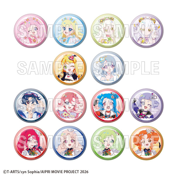 映画ひみつのアイプリ まんかいバズリウムライブ！ トレーディング缶バッジ 14個入りBOX