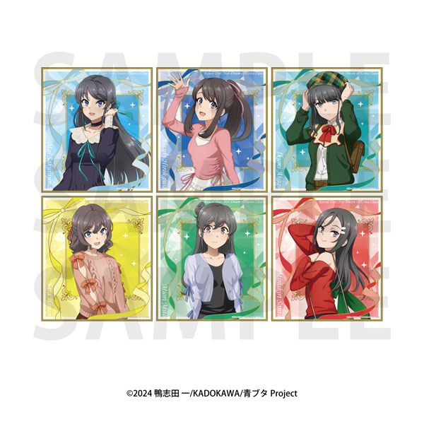 アニメ「青春ブタ野郎はサンタクロースの夢を見ない」トレーディング色紙 6個入りBOX