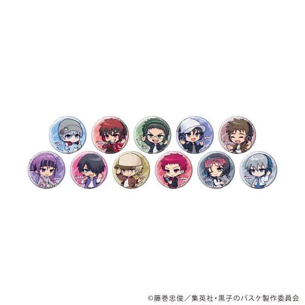 缶バッジ「黒子のバスケ」33/ヒップホップver. ミニキャライラスト 11個入りBOX[A3]《在庫切れ》