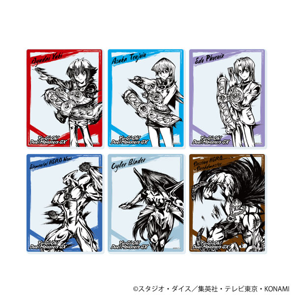 アクリルカード「遊☆戯☆王デュエルモンスターズGX」03/墨絵イラスト 6個入りBOX[A3]《０３月予約》