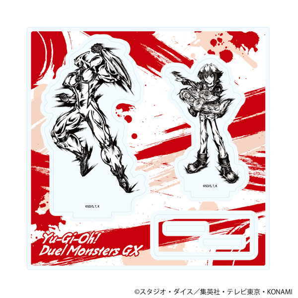 アクリルスタンドプレート「遊☆戯☆王デュエルモンスターズGX」06/遊城十代(墨絵イラスト)[A3]《０３月予約》