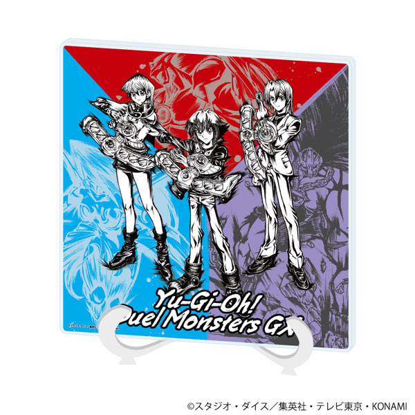 アクリルアートボード「遊☆戯☆王デュエルモンスターズGX」02/集合デザイン(墨絵イラスト)[A3]《０３月予約》