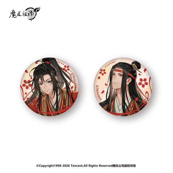 アニメ「魔道祖師」 赤歳馳春Ver. 缶バッジ2個セット[南漫社]《在庫切れ》