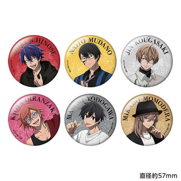 桃源暗鬼 トレーディンググリッター缶バッジ 6個入りBOX