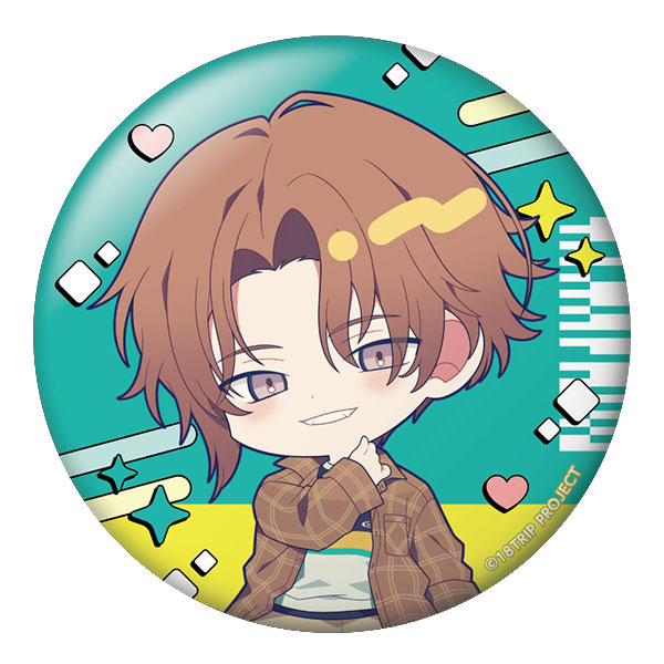 18TRIP ぺたん娘缶バッジ 斜木七基[ペンギンパレード]《03月予約》