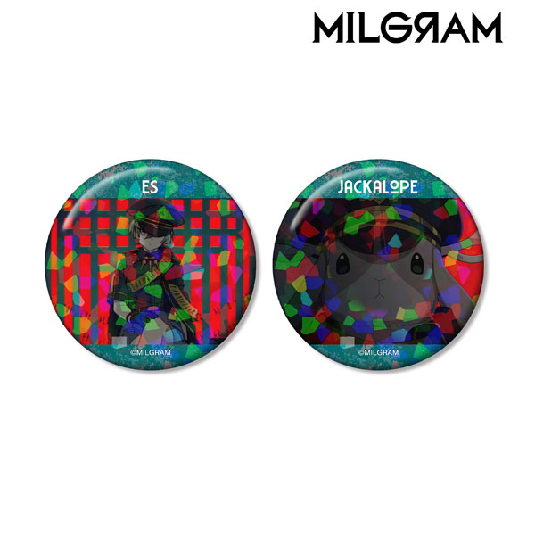 MILGRAM -ミルグラム- エス＆ジャッカロープ 場面写ホログラム缶バッジ