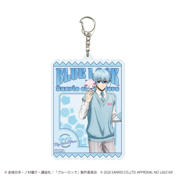 デカアクリルキーホルダー「『ブルーロック』×サンリオキャラクターズ」29/氷織羊×マイスウィートピアノ(コラボイラスト)[A3]《０４月予約》