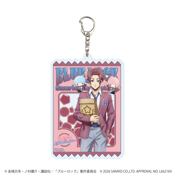 デカアクリルキーホルダー「『ブルーロック』×サンリオキャラクターズ」30/糸師冴×リトルツインスターズ(コラボイラスト)[A3]《０４月予約》