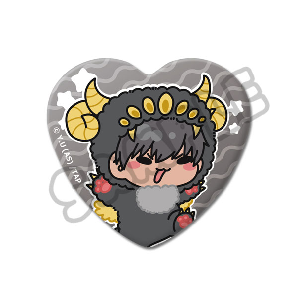 TVアニメ「桃源暗鬼」第3弾 ハート型缶バッジ M-SJ (桃角桜介)[シンク