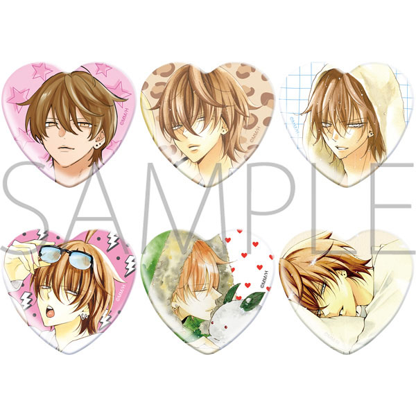 ミユキ蜜蜂 ハート形キャラバッジコレクション なまいきざかり。 6個入りBOX