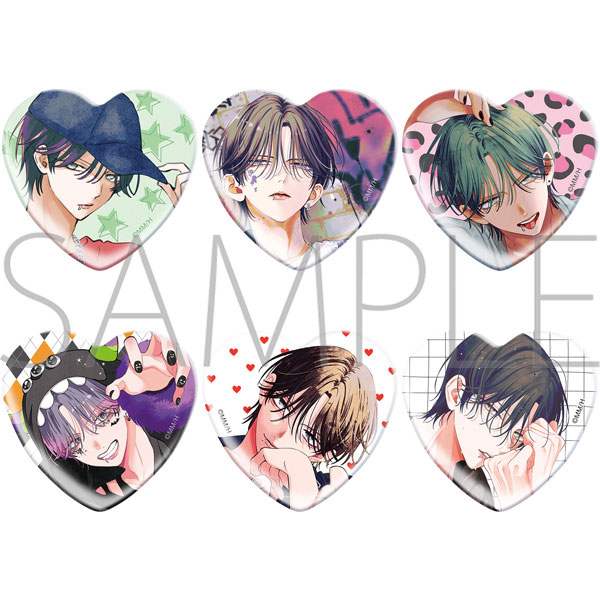 ミユキ蜜蜂 ハート形キャラバッジコレクション 春の嵐とモンスター 6個入りBOX