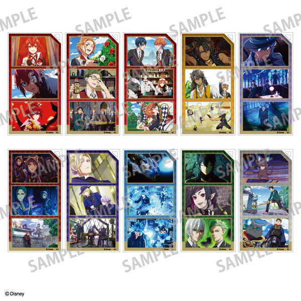 ディズニー ツイステッドワンダーランド ザ アニメーション トレーディングスリムキーホルダー 場面写 10個入りセット