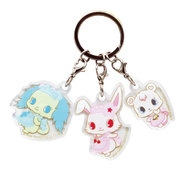 3連アクリルキーホルダー ジュエルペット02 ルビー・サフィー・ラブラB[バンダイ]《０３月予約》