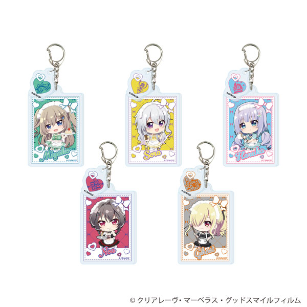 パーツ付きアクリルキーホルダー「TVアニメ『9-nine- Ruler’s Crown』」01/メイドver. ミニキャライラスト 5個入りBOX