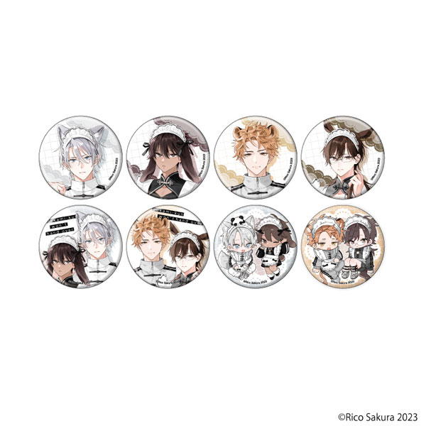 缶バッジ「オオカミくんはゆずらない」01/描き下ろしイラスト 8個入りBOX