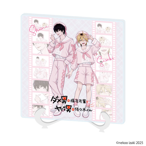 アクリルアートボード「ダメ男の椎名先輩とヤバ男の佐々木くん」01/椎名＆佐々木(描き下ろしイラスト)[A3]《在庫切れ》