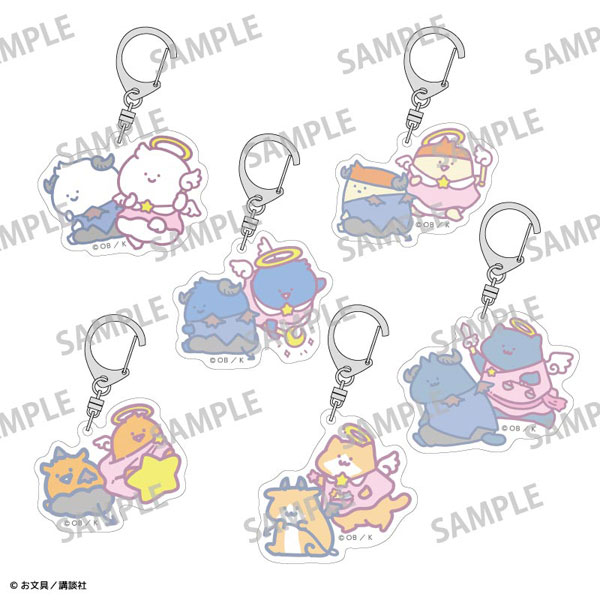 お文具といっしょ トレーディングアクリルキーホルダー/てんしとあくま 6個入りBOX[カミオジャパン]《０３月予約》