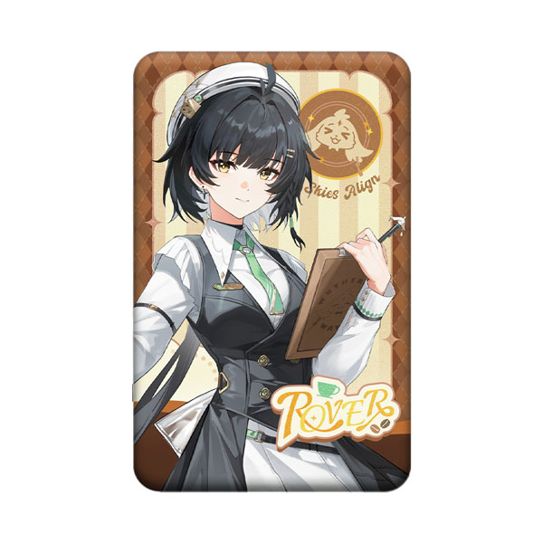 【限定販売】鳴潮晴れの日の約束テーマ スクエアブリキバッジ 女漂泊者[KURO GAMES]《発売済・在庫品》