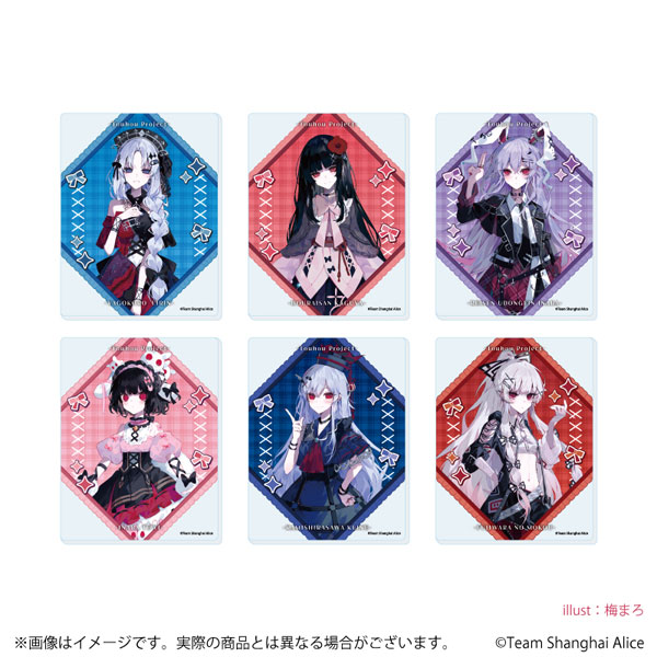 アクリルカード「東方Project」03/病みかわいいver.(描き起こしイラスト) 6個入りBOX