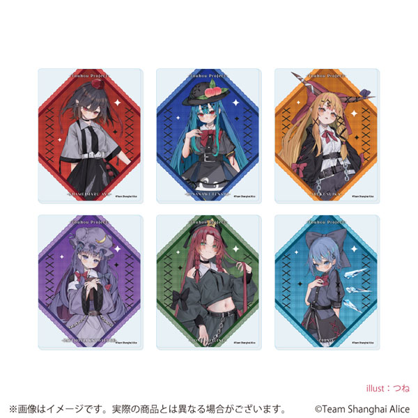 アクリルカード「東方Project」04/病みかわいいver.(描き起こしイラスト) 6個入りBOX
