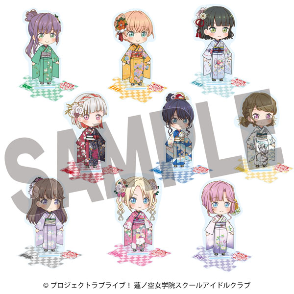 ラブライブ！蓮ノ空女学院スクールアイドルクラブ×加賀友禅こらぼ 第二弾 ミニキャラアクリルスタンド 9個入りセット