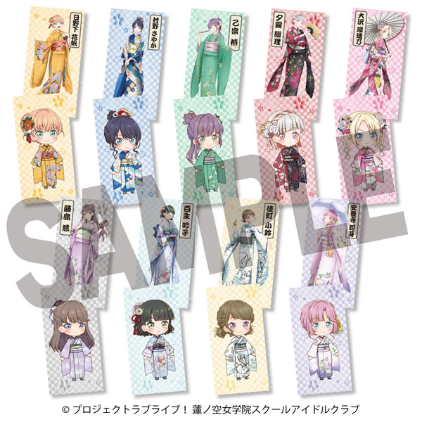 ラブライブ！蓮ノ空女学院スクールアイドルクラブ×加賀友禅こらぼ 第二弾 TRステッカー 9パック入りセット