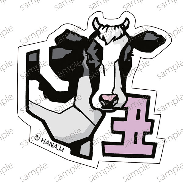 ガスコイン・ステッカー No.3 『干支と猫』ウシ[ガスコイン・カンパニー]《発売済・在庫品》