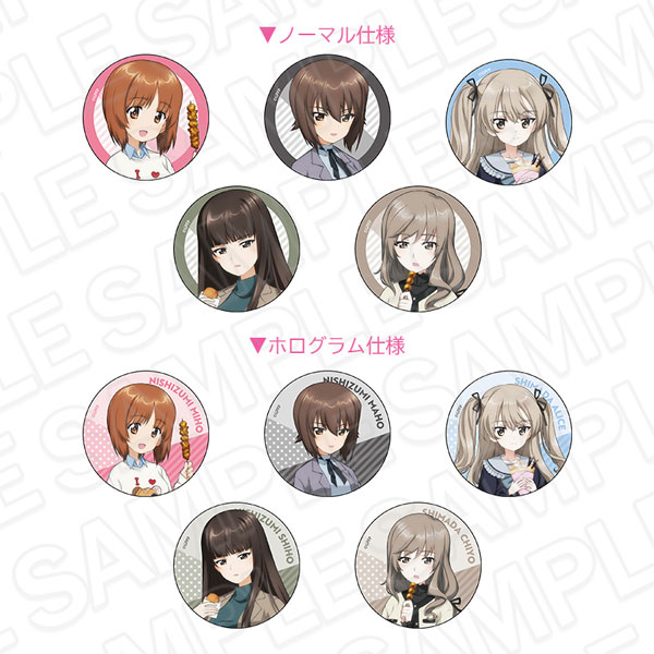 ガールズ＆パンツァー 最終章 カンバッジ(ランダム) 食べ歩き ver. 10個入りセット