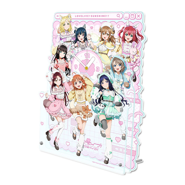 ラブライブ！サンシャイン！！ 描き下ろし BIGアクリル置時計 アニマル衣装[シーズナルプランツ]《０５月予約》