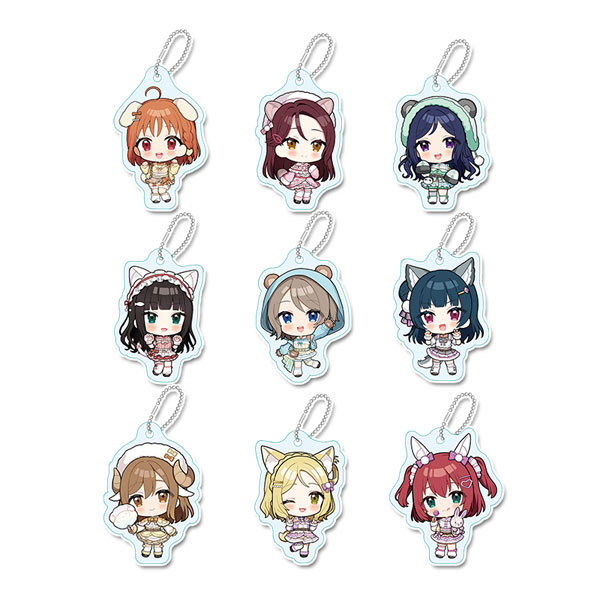 ラブライブ！サンシャイン！！ ぷちちょこ トレーディングアクリルキーホルダー アニマル衣装 9個入りBOX[シーズナルプランツ]《在庫切れ》
